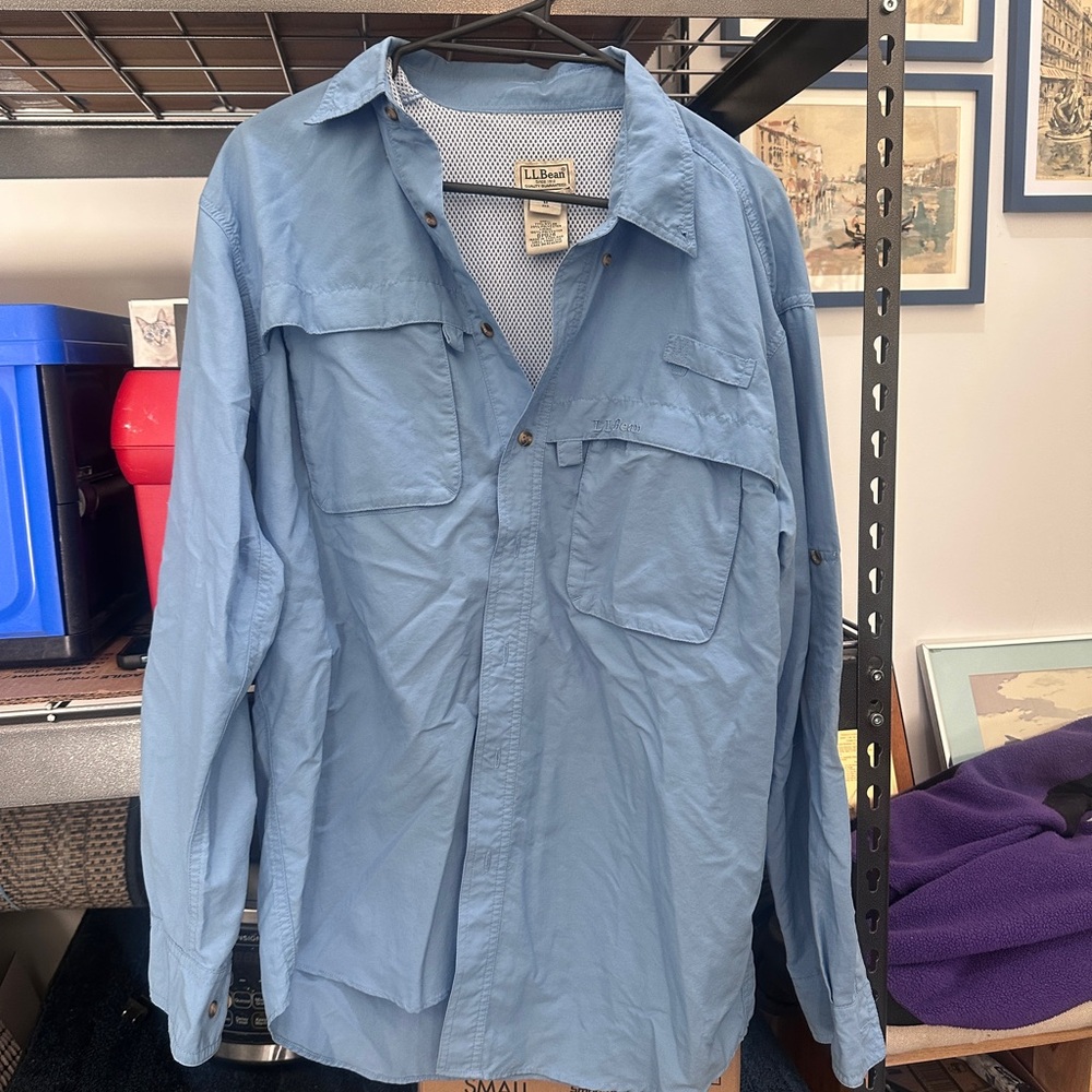 Men's Blue LL Bean Jacket